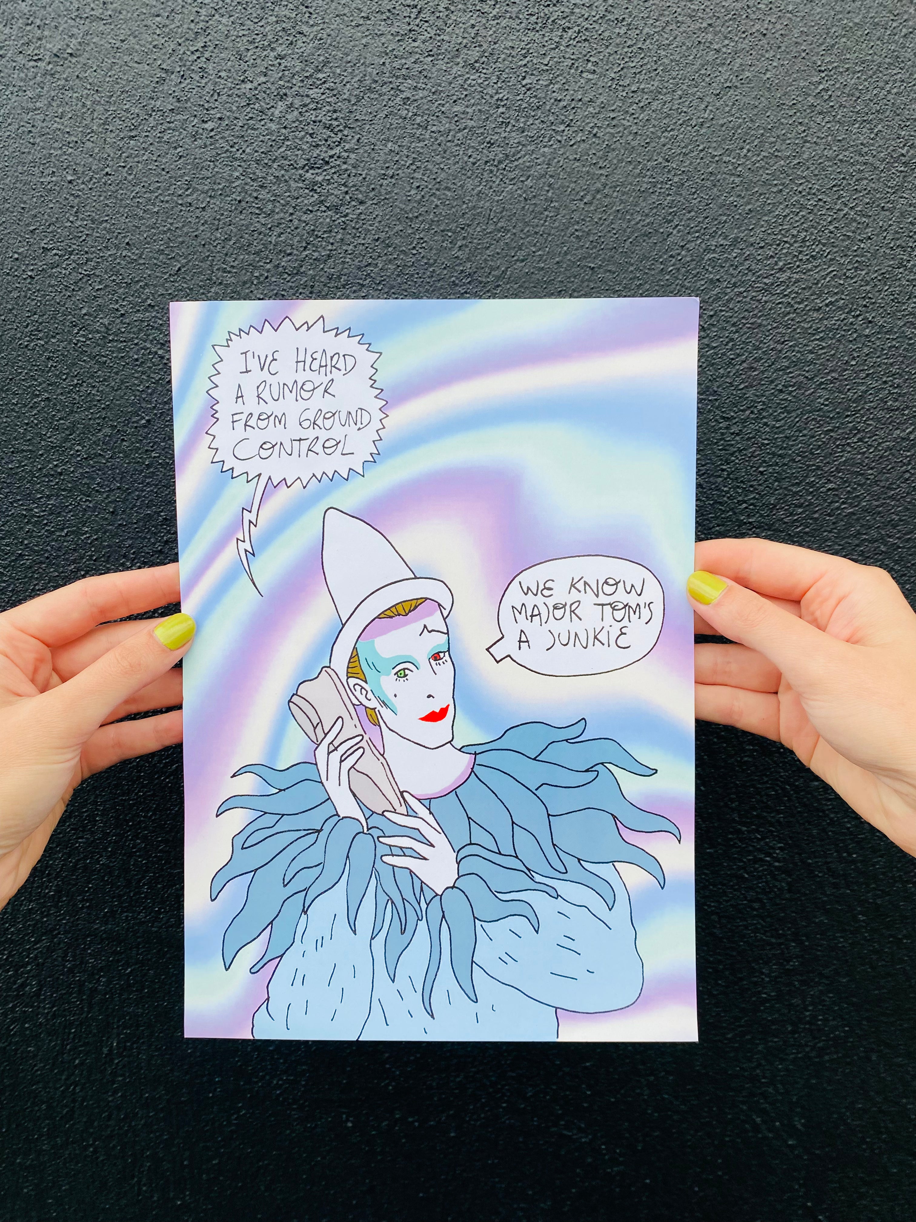 MAJOR TOM’S A JUNKIE PRINT