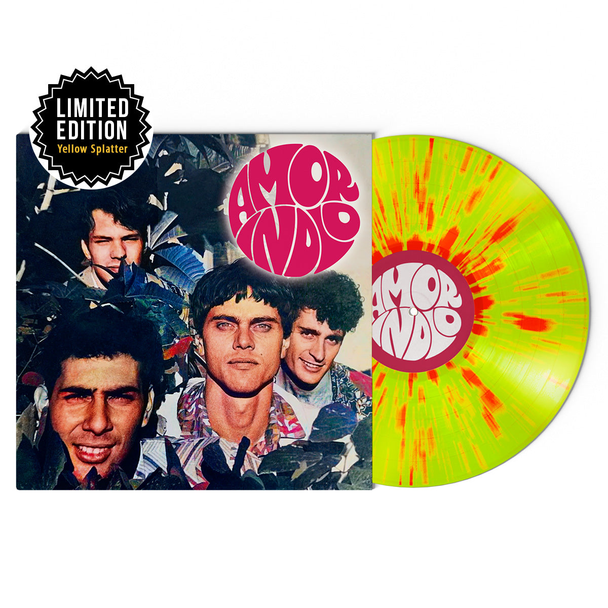 LP AMOR INDIO - S/T (YELLOW SPLATTER VINYL)INCLUYE POSTER + LINER NOTESLIMITED EDITION