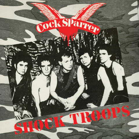 LP COCK SPARRER - SHOCK TROOPS (50TH ANNV RMST)