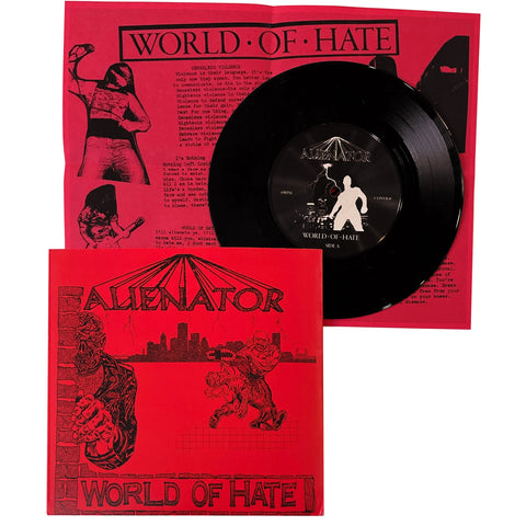7" ALIENATOR - WORLD OF HATE