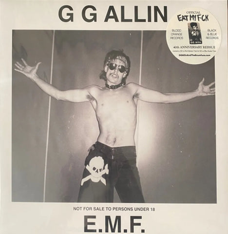 LP GG ALLIN & THE SCUMFUCS - EAT MY FCK (40TH ANNIVERSARY EDITION ) COLOR VINYL