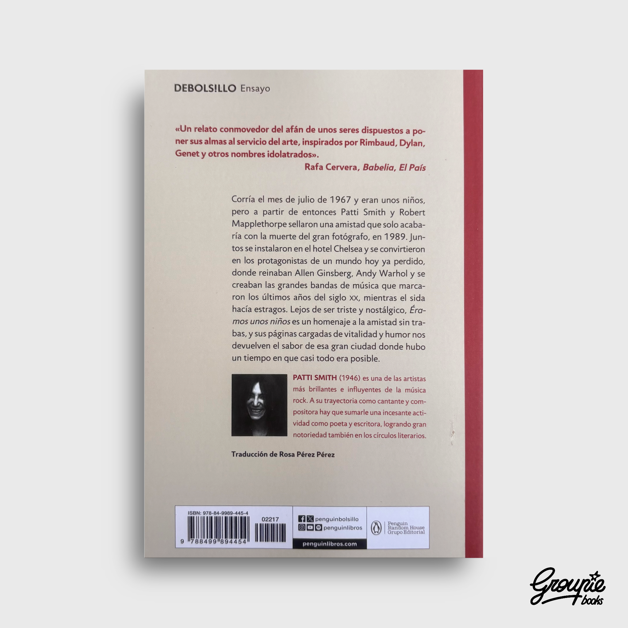PATTI SMITH - ÉRAMOS UNOS NIÑOS LIBRO