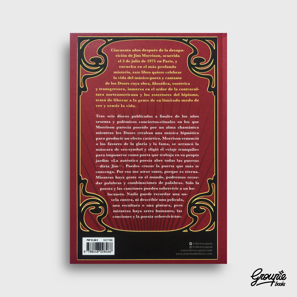 JIM MORRISON - CUANDO LA MUSICA ACABE LIBRO
