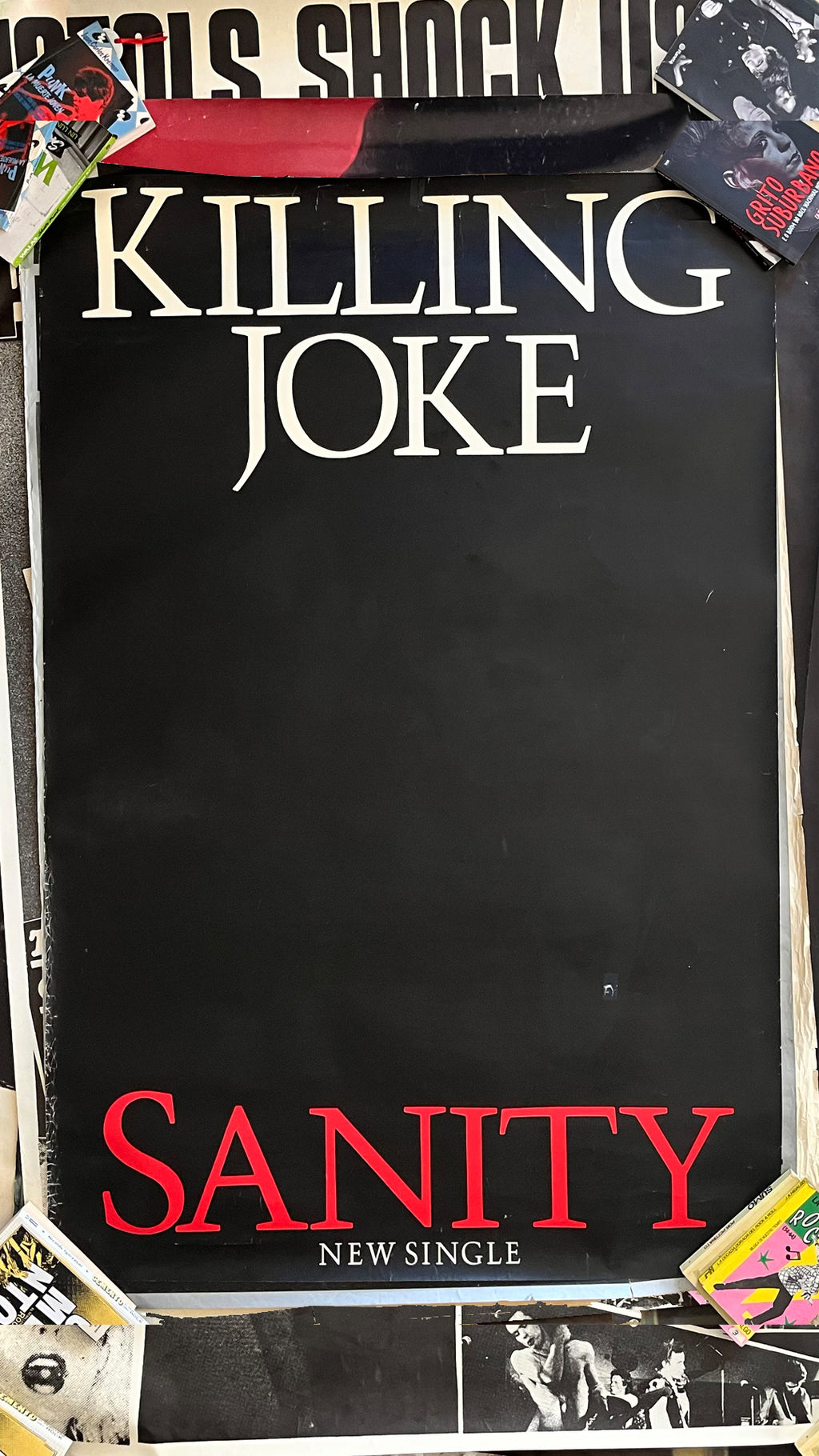 KILLING JOKE - SANITY / SILK SCREENED POSTER ORIGINAL (XL SIZE)
