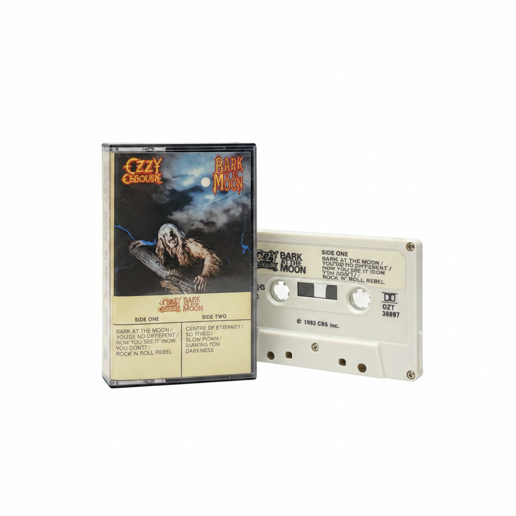 OZZY OSBOURNE - BARK AT THE MOON (USADO) CASSETTE