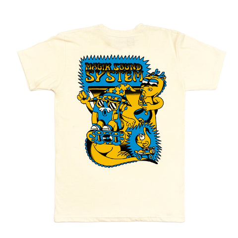 TWB X REVIVAL - MAGIK SOUND SYSTEM TEE (HUESO)
