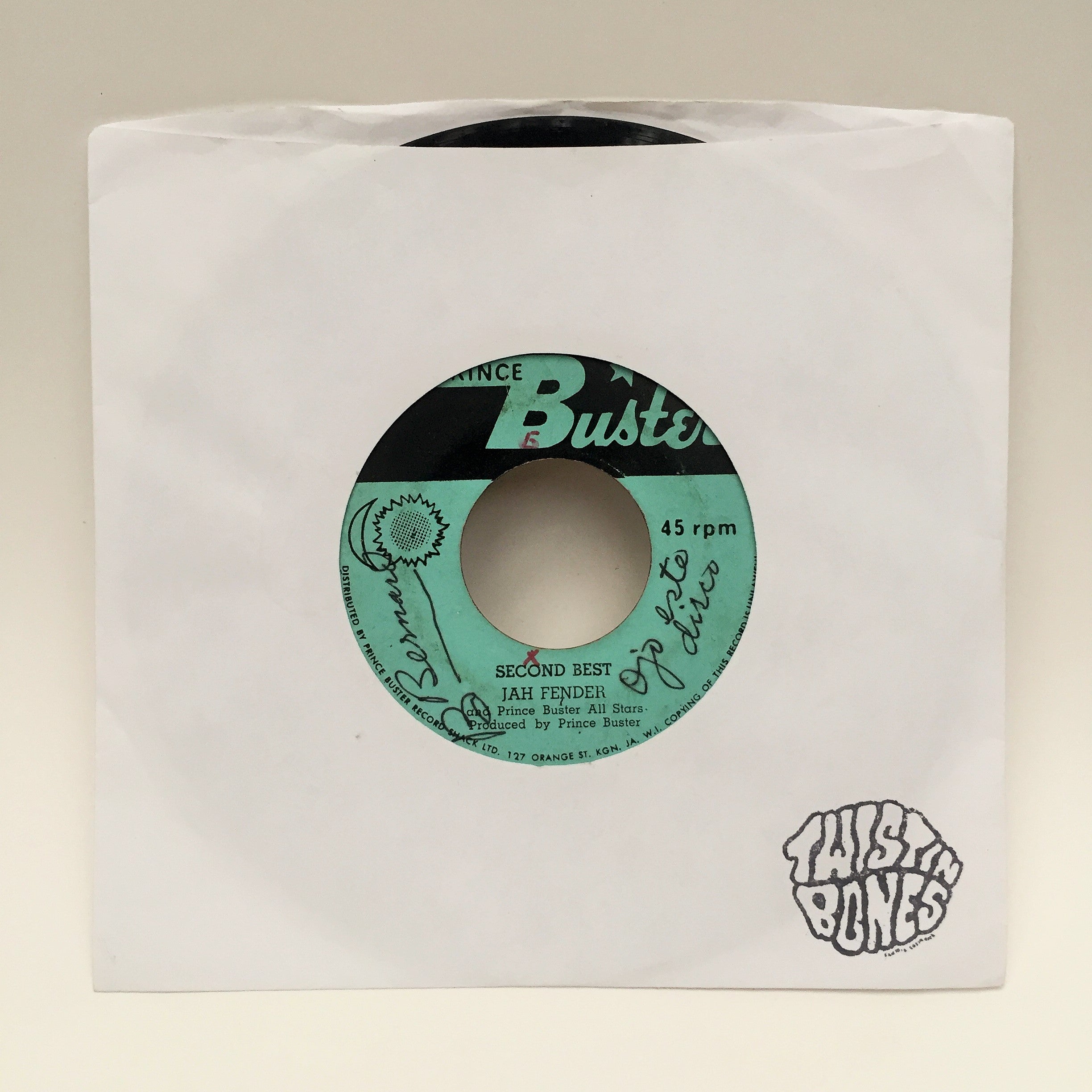 7¨JAH FENDER / PRINCE BUSTER - SECOND BEST / BIG FIVE