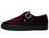 BURGUNDY BUCKLE POINTED - TUK SHOES