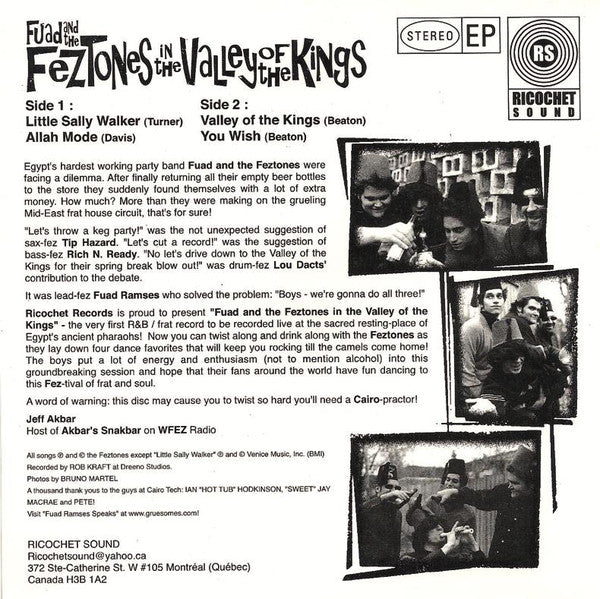 7" FUAD & THE FEZTONES - IN THE VALLEY OF THE KINGS